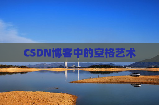 CSDN博客中的空格艺术